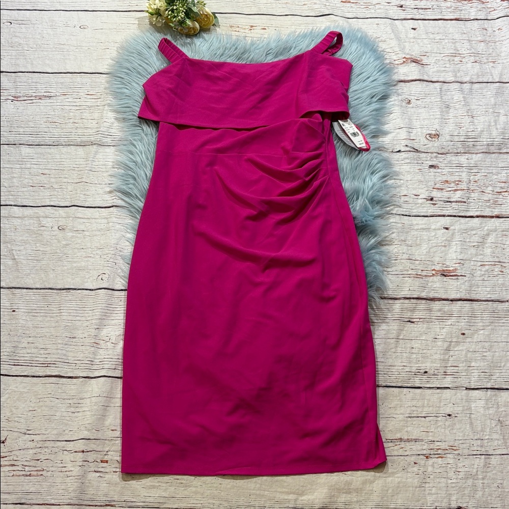NWT Nordstrom Marina Fuchsia Dress sz 12